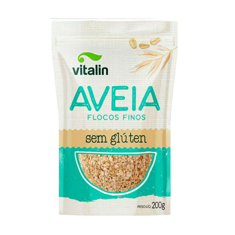 Aveia Flocos Finos Vitalin 200g