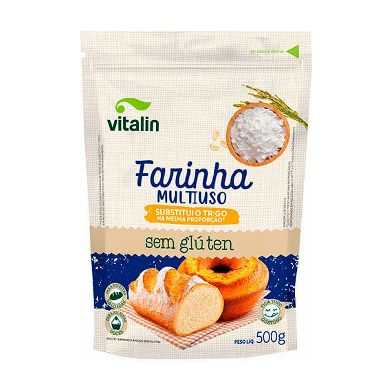 Farinha Multiuso Vitalin Integral 500g