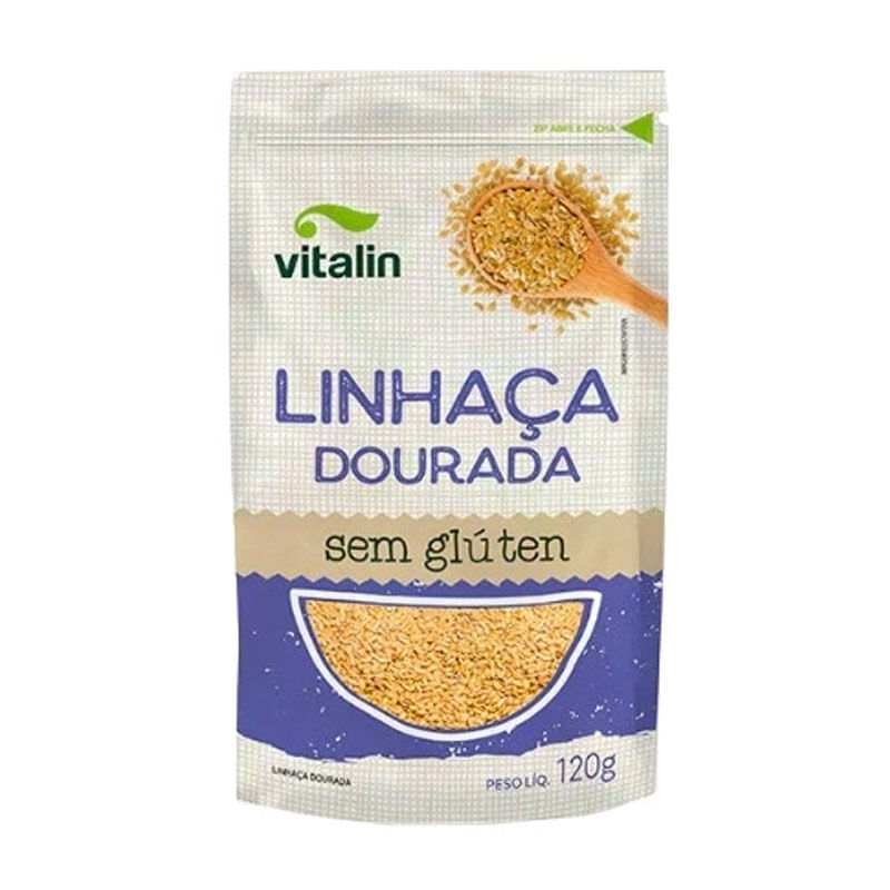 Grãos de Linhaça Dourada Vitalin 120g