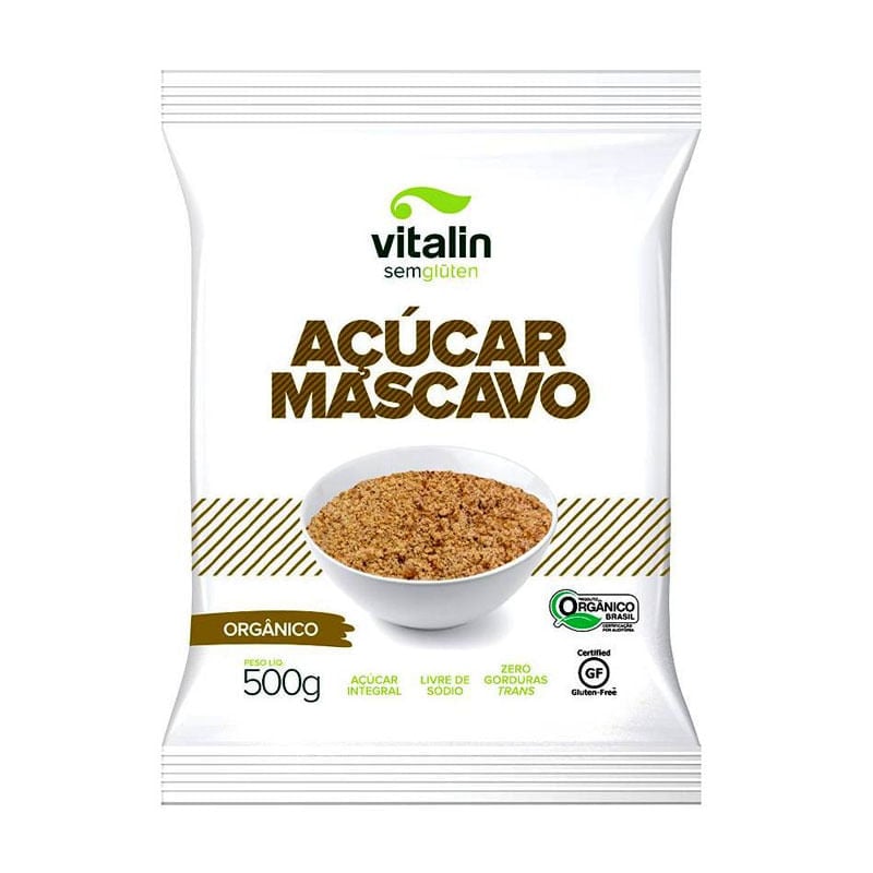 Açúcar Mascavo Orgânico Vitalin 300g