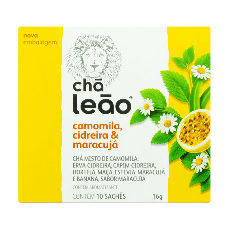 Chá Leão Camomila Cidreira & Maracujá 16g
