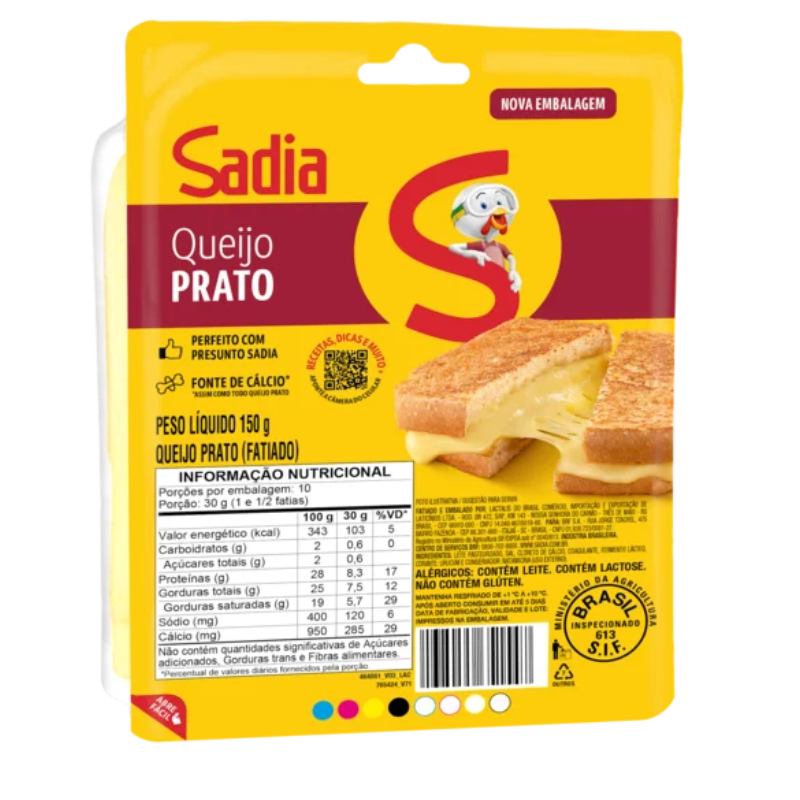 Queijo Prato Fatiado Sadia 200g