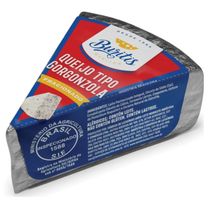 Queijo Azul Burutis Fracionado -Aprox. 200g