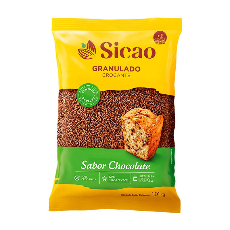 Granulado Crocante de Chocolate Sicao 1,01kg