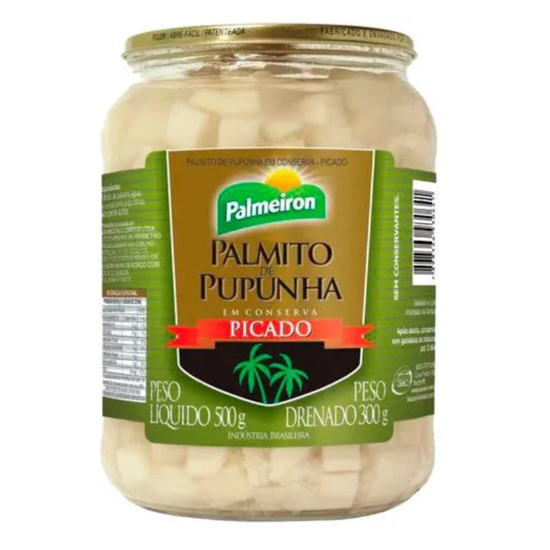 Palmito de Pupunha Palmeiron 300g Conserva Picado