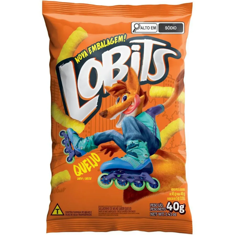 Salgadinho Lobits Queijo 40g