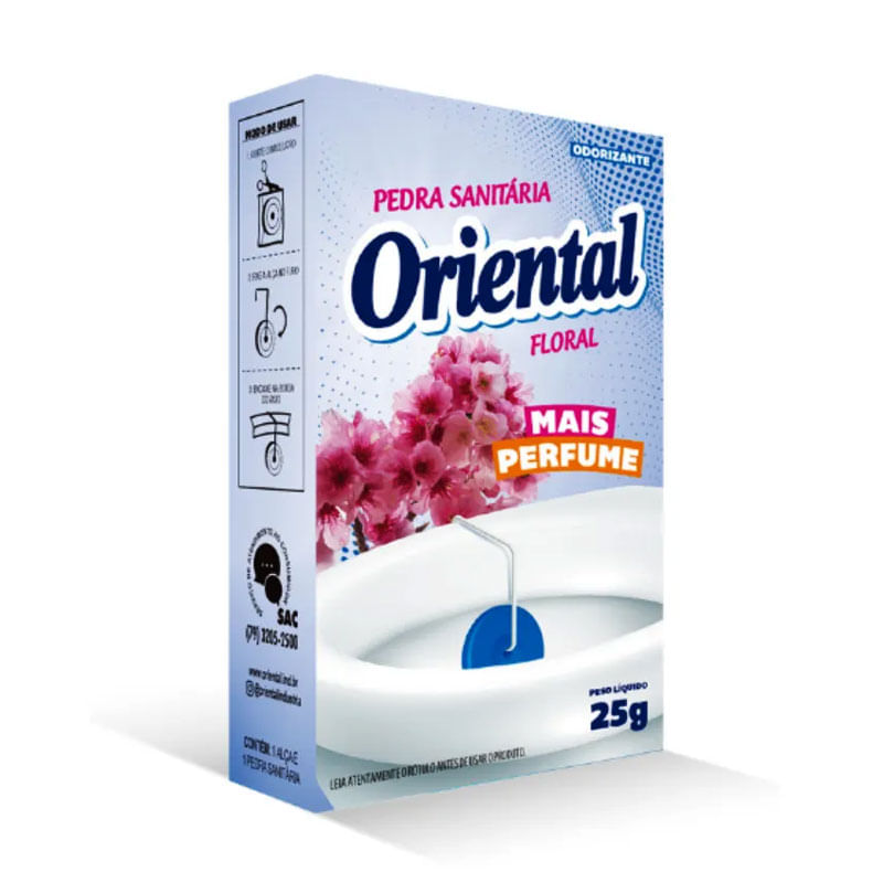 Pedra Sanitária Oriental Floral 25g