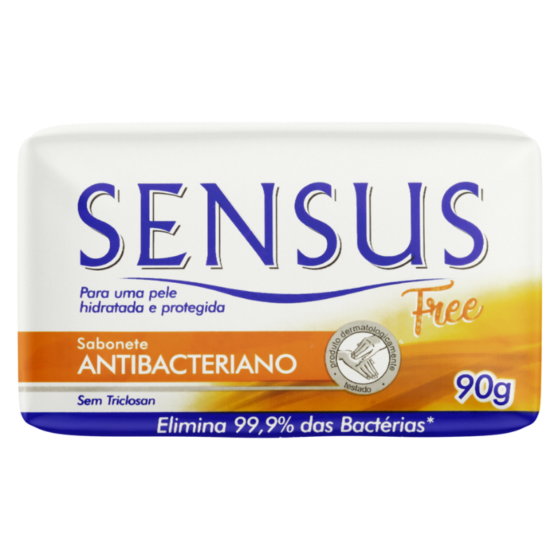 Sabonete Em Barra Sensus Antibacteriano Free 90g