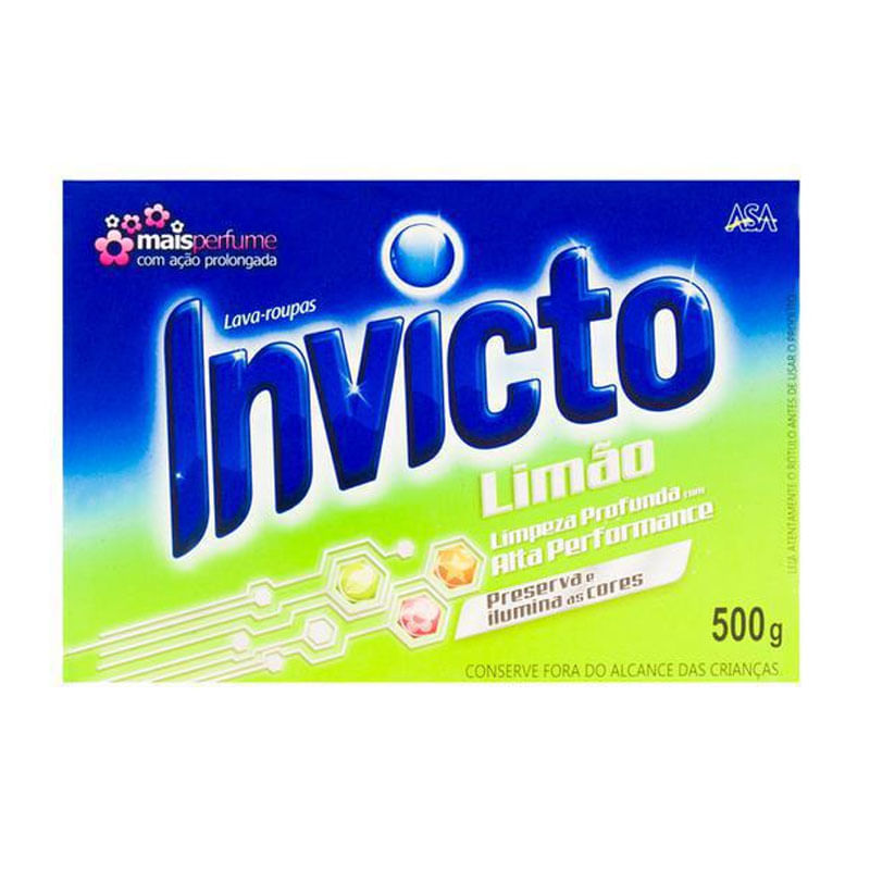 Sabão Em Pó Invicto Limão Caixa 500g