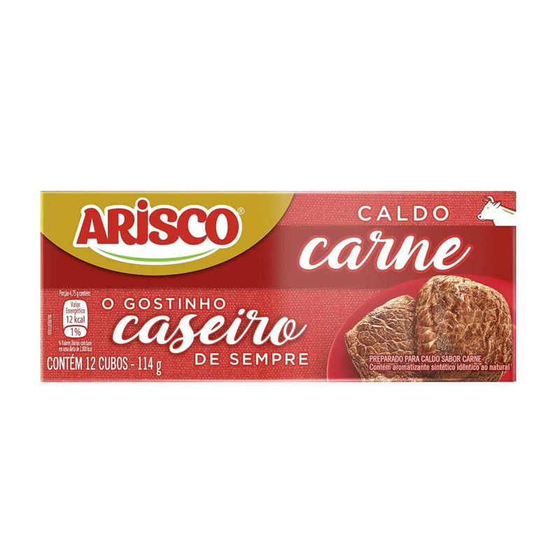 Caldo Arisco Carne Cartela 114g 