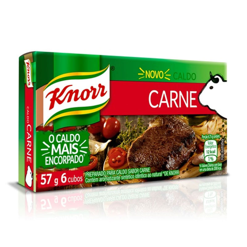 Caldo Knorr Carne Cartela 57g