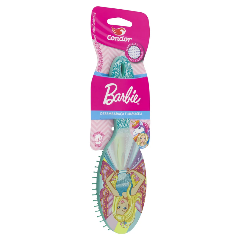 Escova para Cabelos Oval Barbie Condor 6895