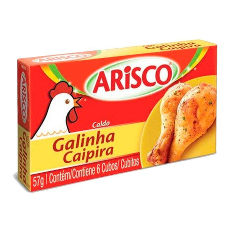 Caldo Arisco Galinha Caipira Cartela 57g 