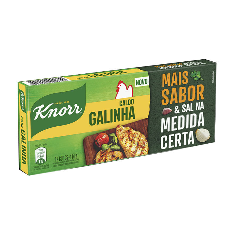 Caldo Knorr Galinha Cartela 114g