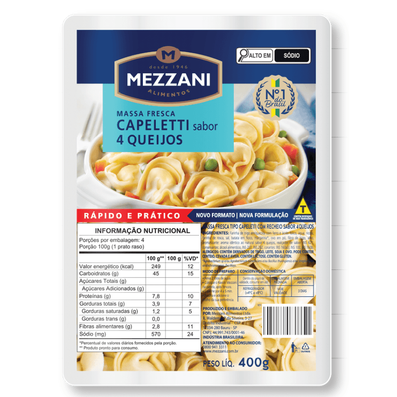 Capeletti Mezzani Carne 400g