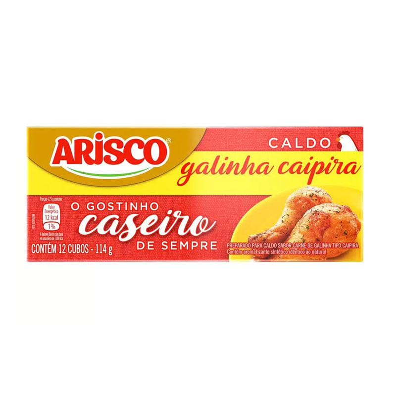 Caldo Arisco Galinha Cartela 114g 