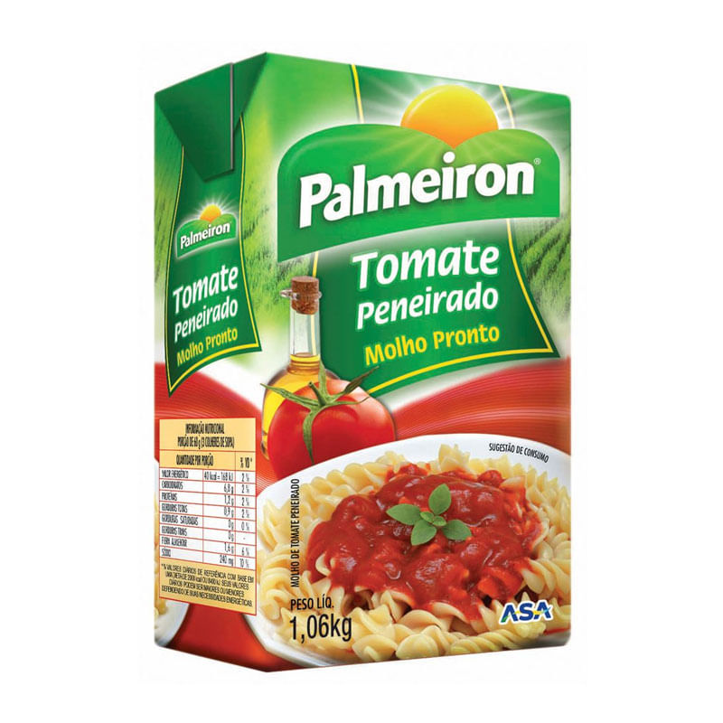 Molho Tomate Palmeiron TP 1,06kg Peneirado 