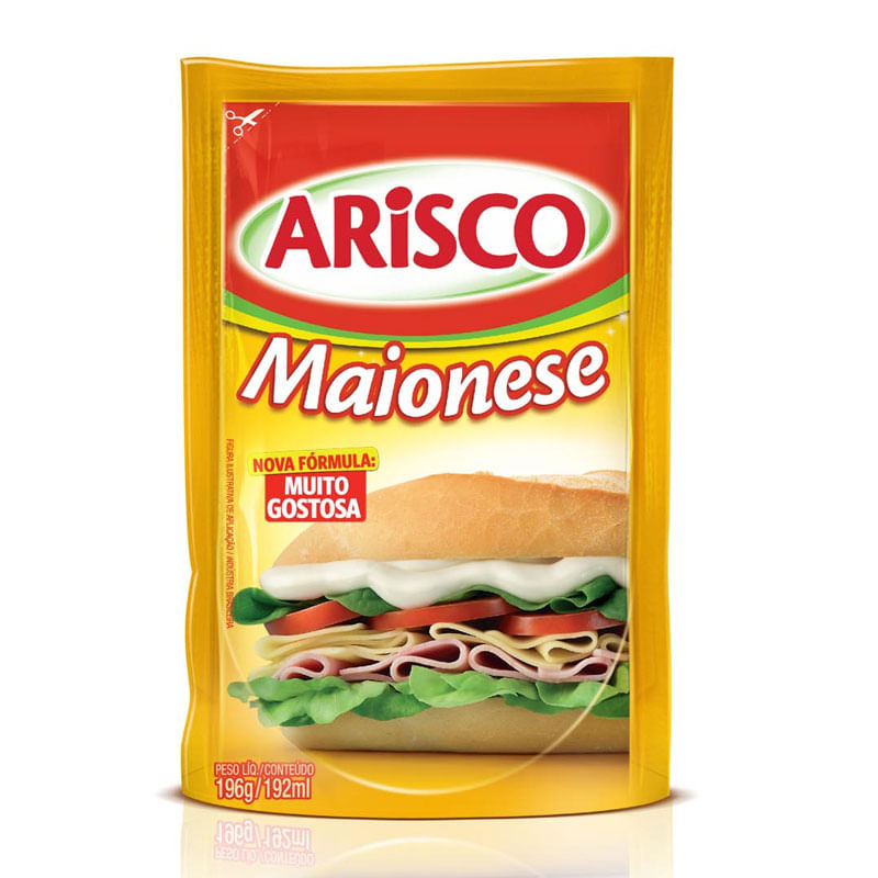 Maionese Arisco Tradicional em Sachê 196g