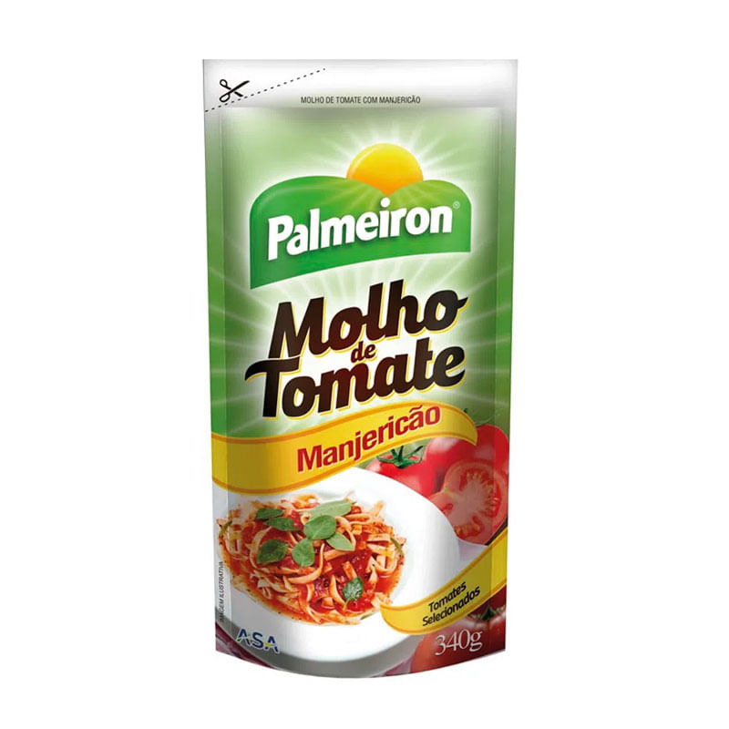 Molho Tomate Palmeiron Manjericão 340g 