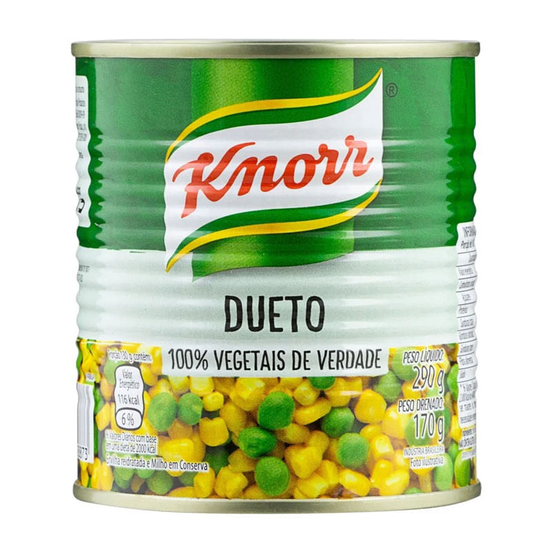 Dueto Milho e Ervilha Knorr  170g