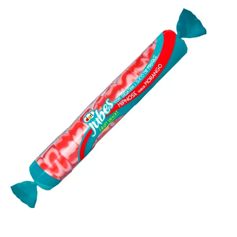 Goma Jubes Snack Hipnose SAbvor Morango 48g