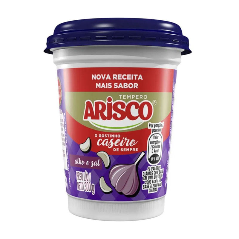 Tempero Arisco Alho com Sal Pote 300g
