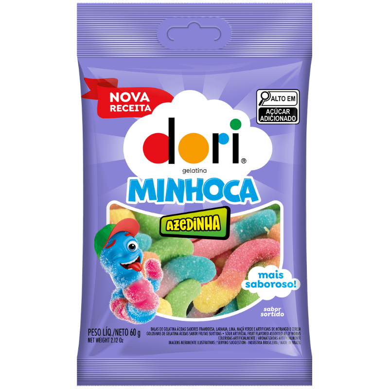 Dori Gelatina Minhoca Acida 60g