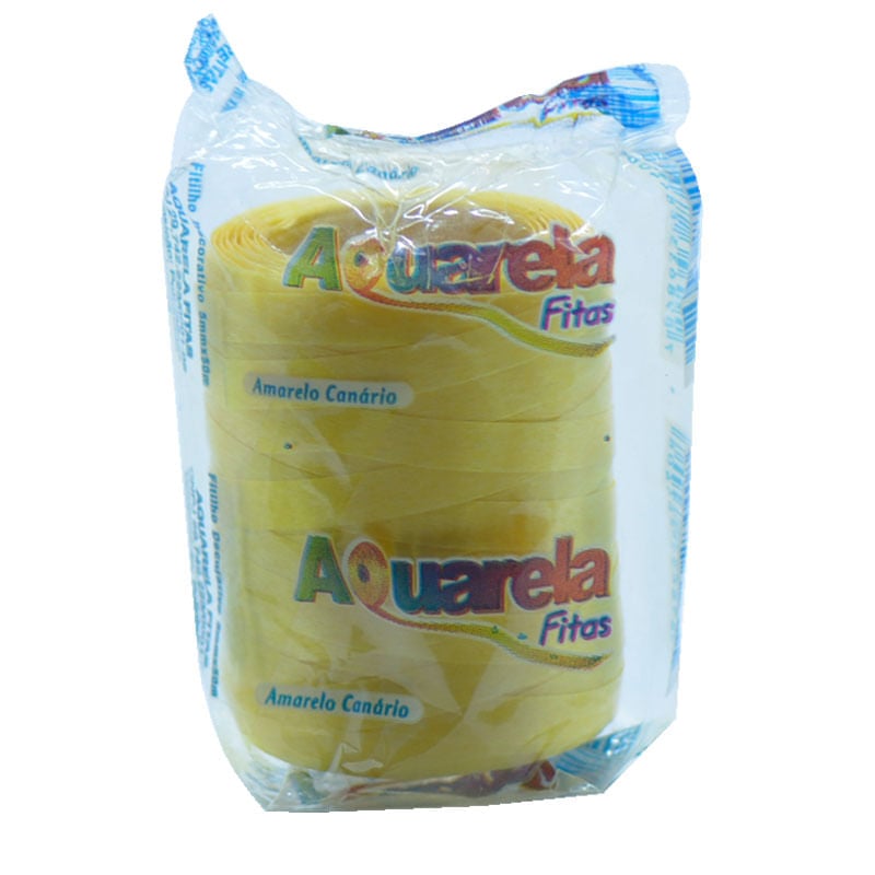 Fitilho Aquarela Fitas 50m Amarelo Canário