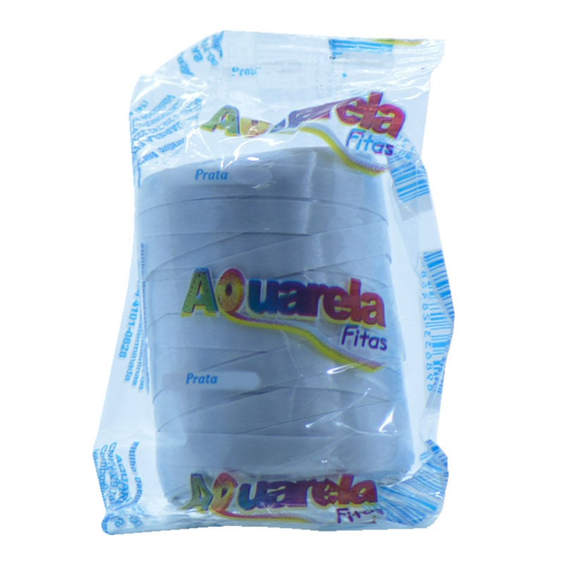 Fitilho Aquarela Fitas 50m Prata
