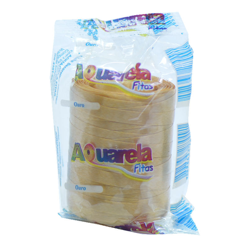 Fitilho Aquarela Fitas 50m Ouro