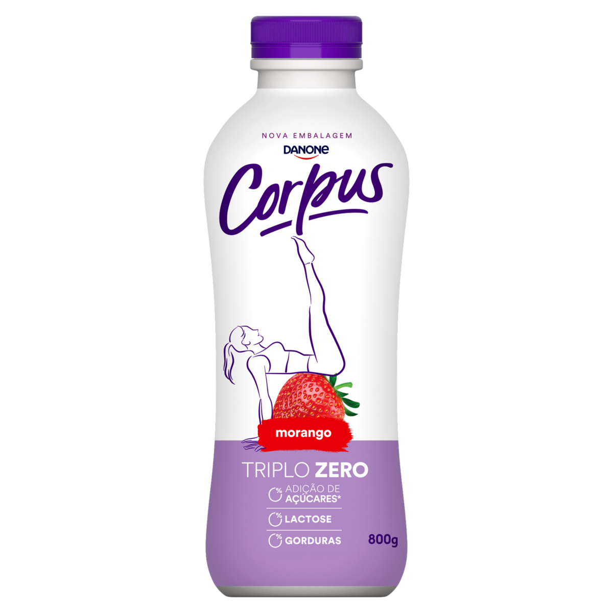 Iogurte Corpus Break Morango Danone 800g