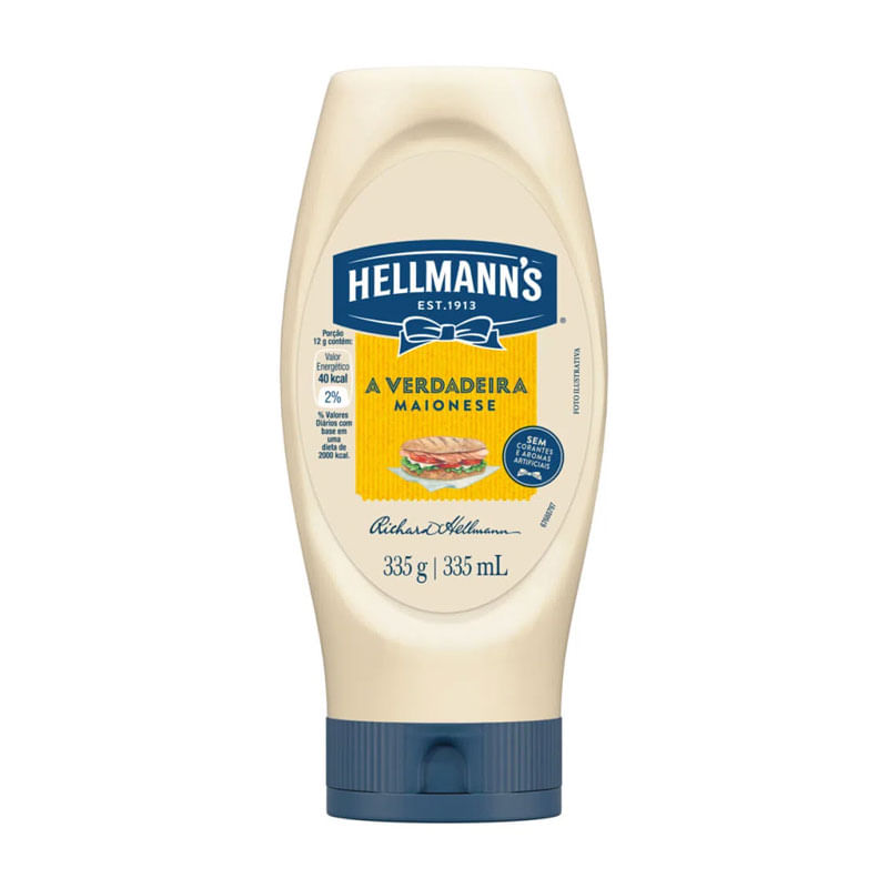 Maionese HellManns Squeeze 335g