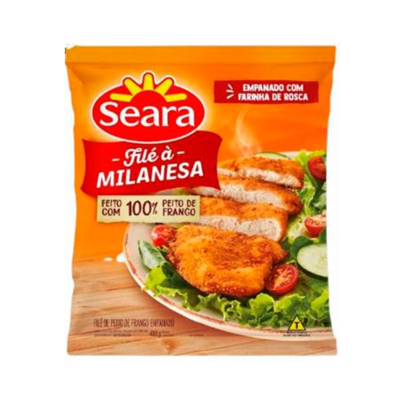 FILE DE FRANGO SEARA A MILANESA 400G