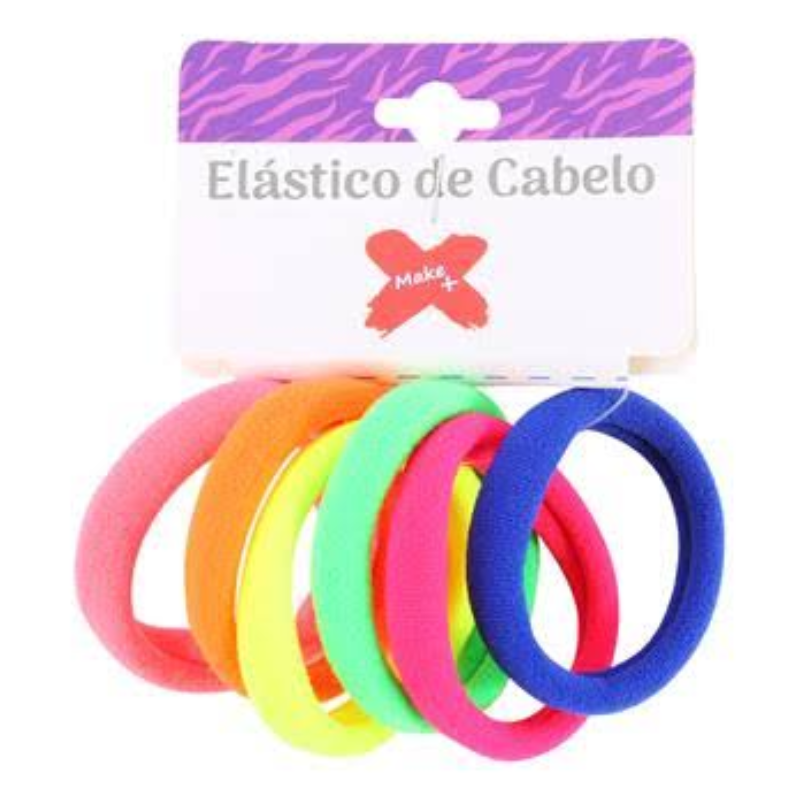 Elástico de Cabelo Colorido 3 cm – BL