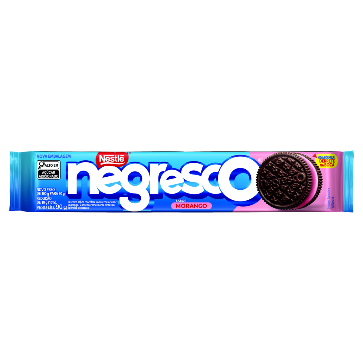 Biscoito Recheado Negresco Morango 90g