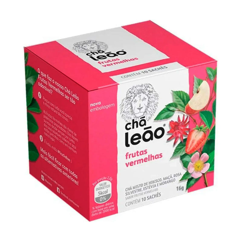 Chá Leão Frutas Vermelhas 16g