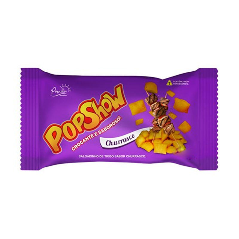 Salgadinho Popular Popshow Churrasco 40g