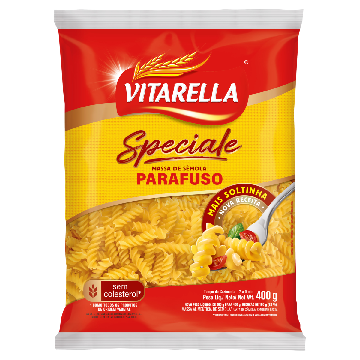 Macarrão de Sêmola Parafuso Vitarella 400g