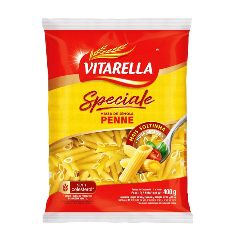 Macarrão de Sêmola Penne Vitarella 400g 