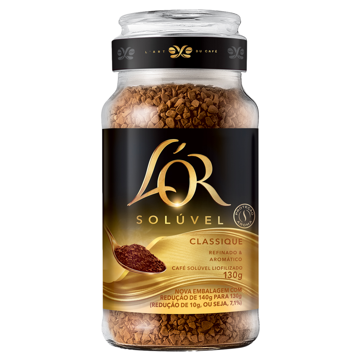 Café Solúvel L'OR Classique Vidro 130g