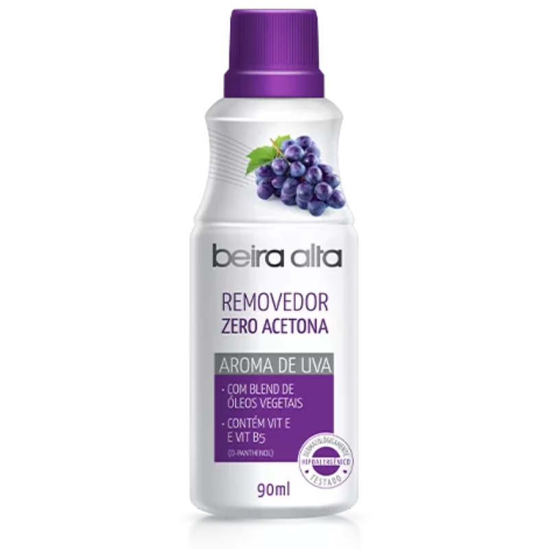 Removedor de Esmalte Beira Alta Zero Acetona Uva 90 ml