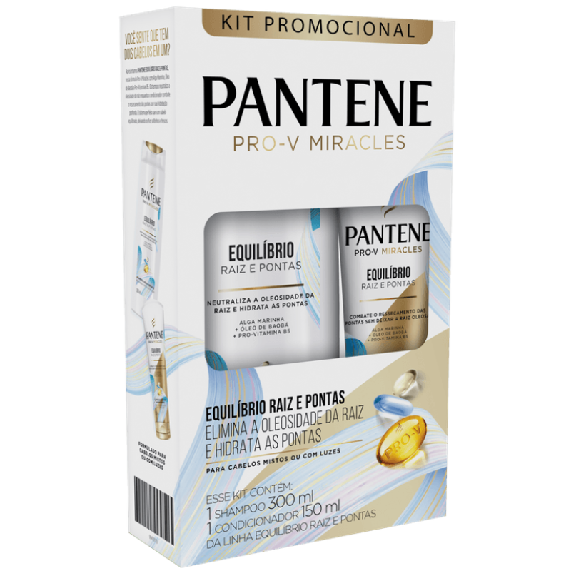 Shampoo 200ml + Condicionador 175ml Pantene Micellar