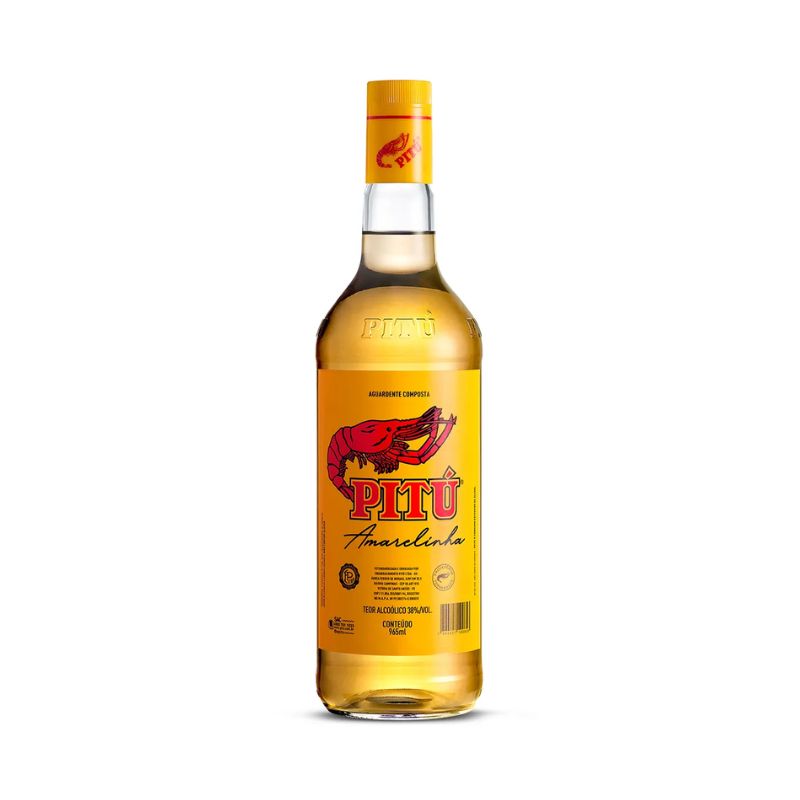  Aguardente Pitú Amarelinha 965ml