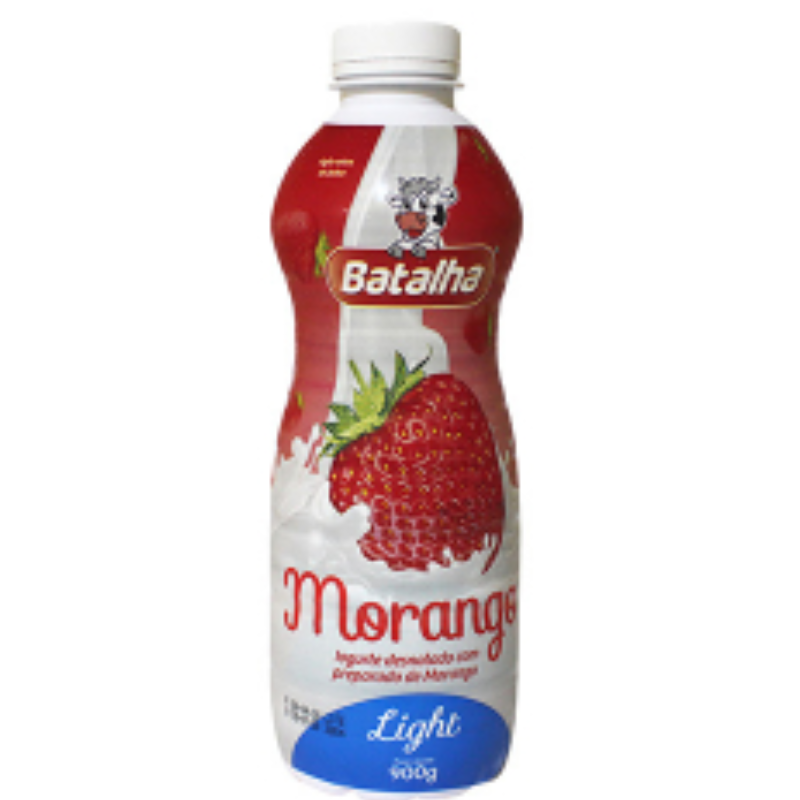 Iogurte Batalha Light Morango Garrafa 900g