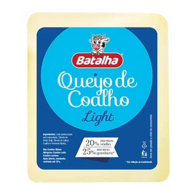Queijo Coalho Batalha Light- Aprox. 500kg