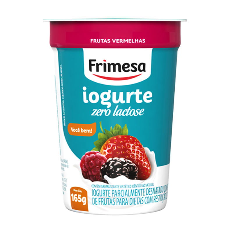 Iogurte Frimesa Frutas Vermelhas Zero Lactose 165g