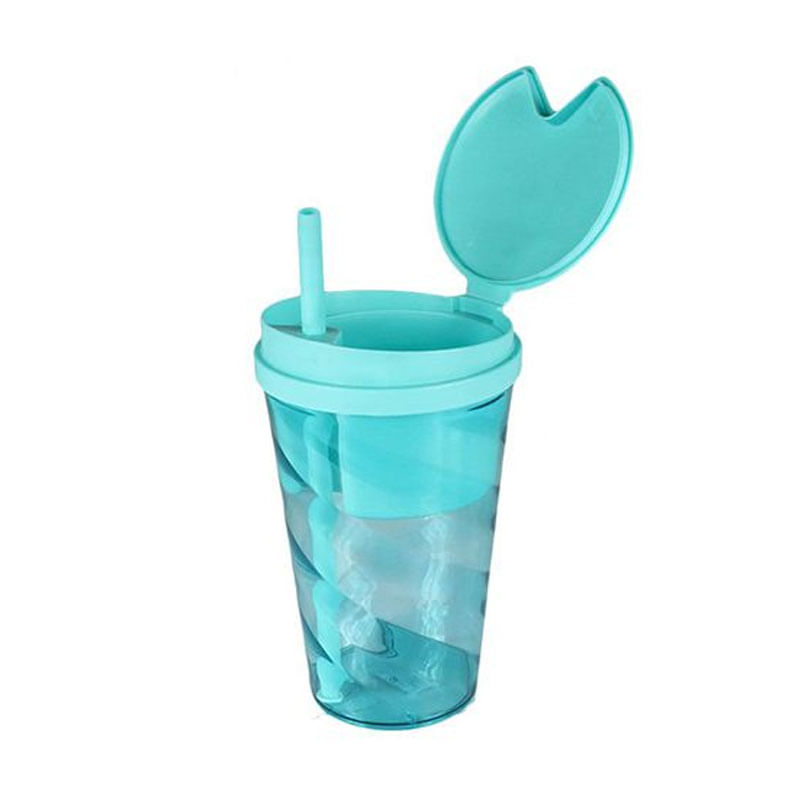 Snack Cup 400ml Azul Tiffany Transparente