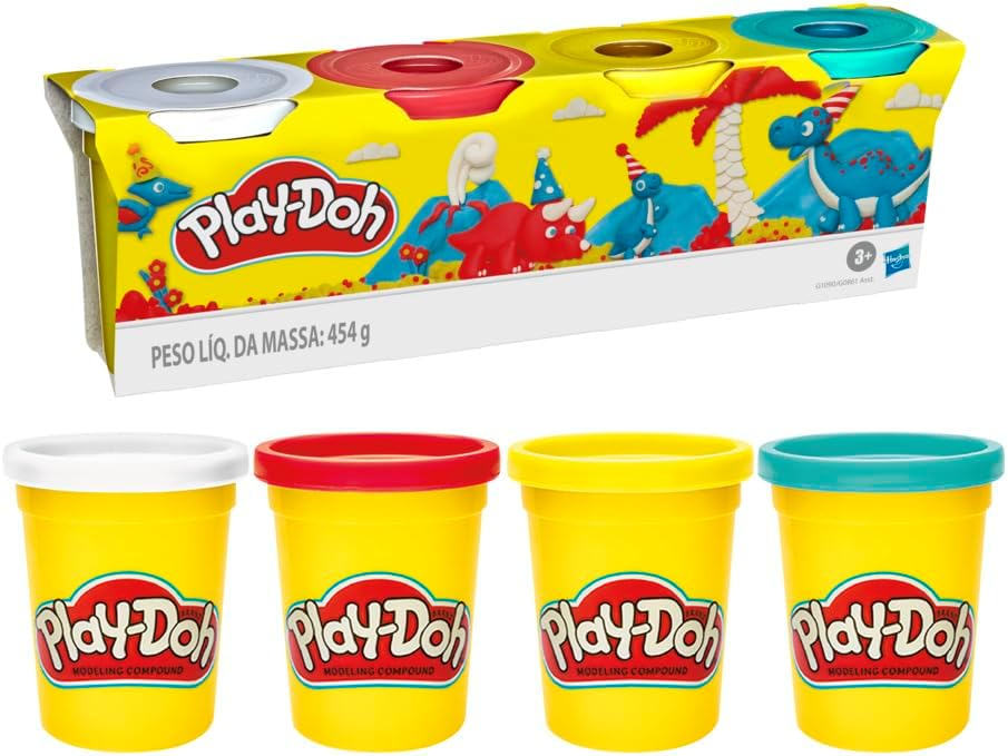 Kit Massinha 4 Cores