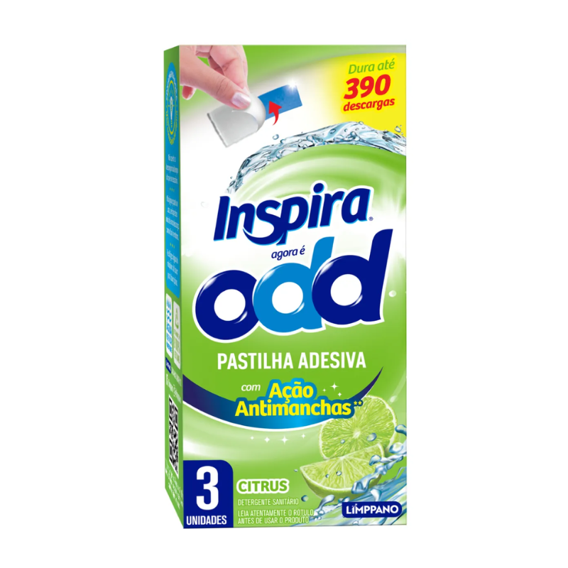 Pastilha Adesiva Sanitária Limppano Fresh 3un