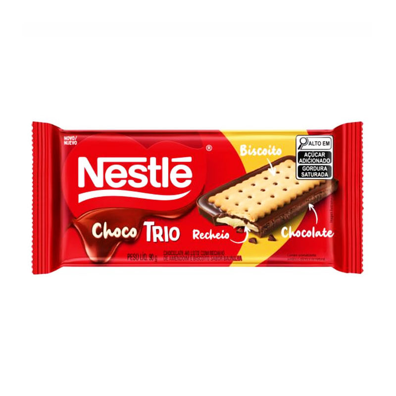 Chocobiscuit Nestlé Pasta de Amendoim 90g